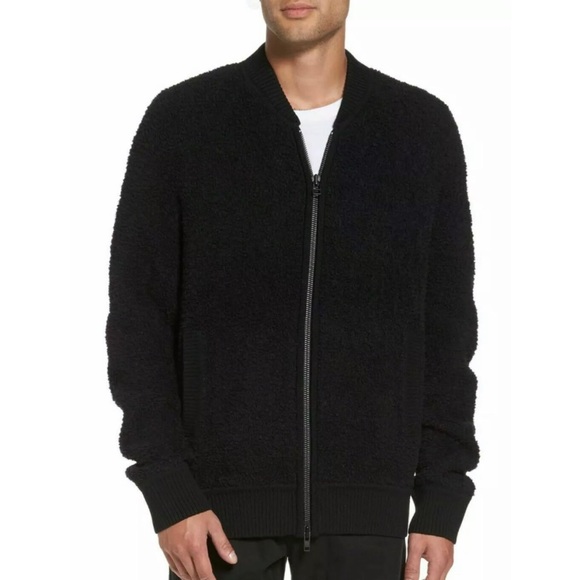 NEW Vince fuzzy wool blend bomber jacket - Picture 2 of 8